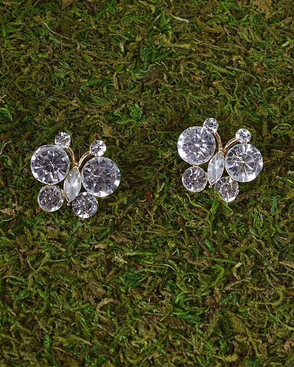 Crystal Studded Butterfly Earrings id.31495