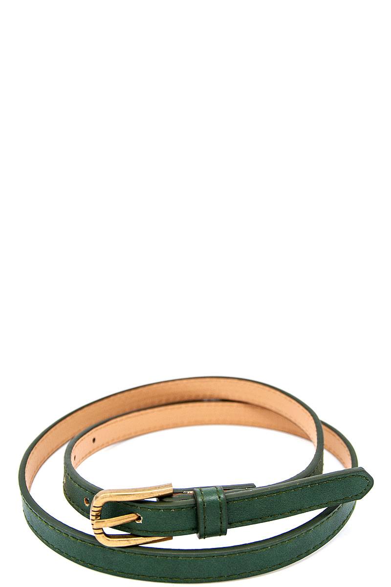 Skinny fancy color belt