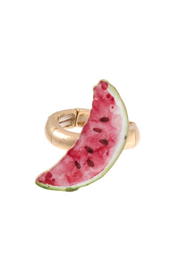 Watermelon slice stretch ring