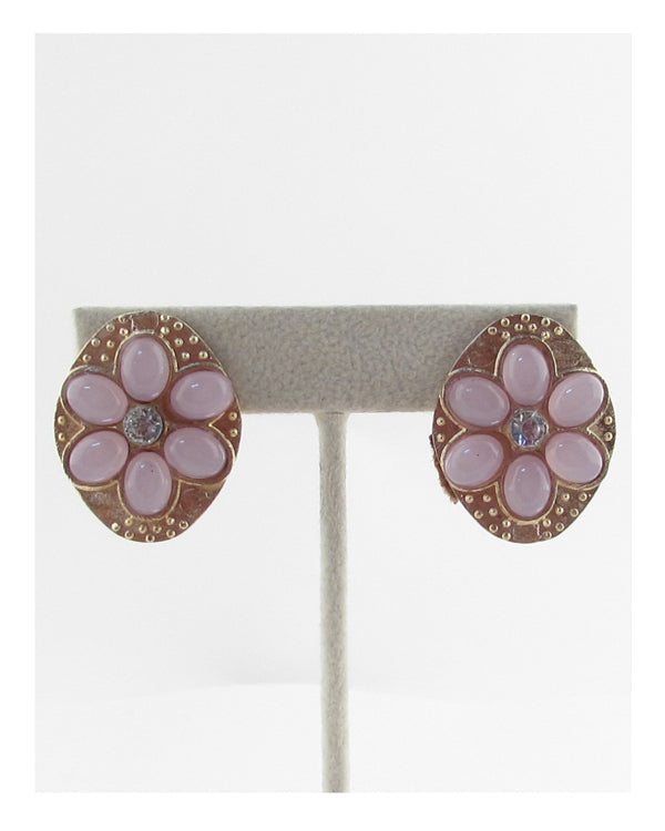 Faux stone Clip on earrings