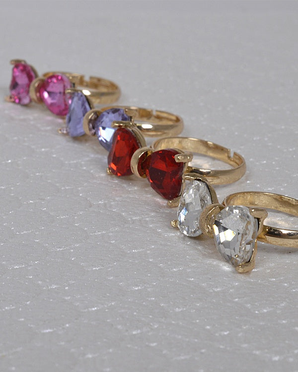 Crystal Studded Bow Shaped Ring id.31460