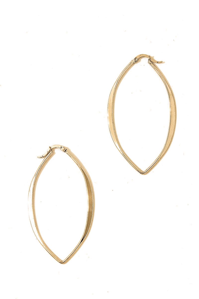 Modern Trendy Bent Hoop Earring