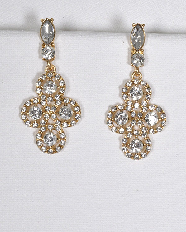 Crystal and Stone Studded Danglers