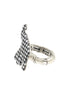 Hounds tooth pattern elephant ring