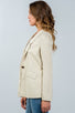 Ladies fashion one button closure blazer