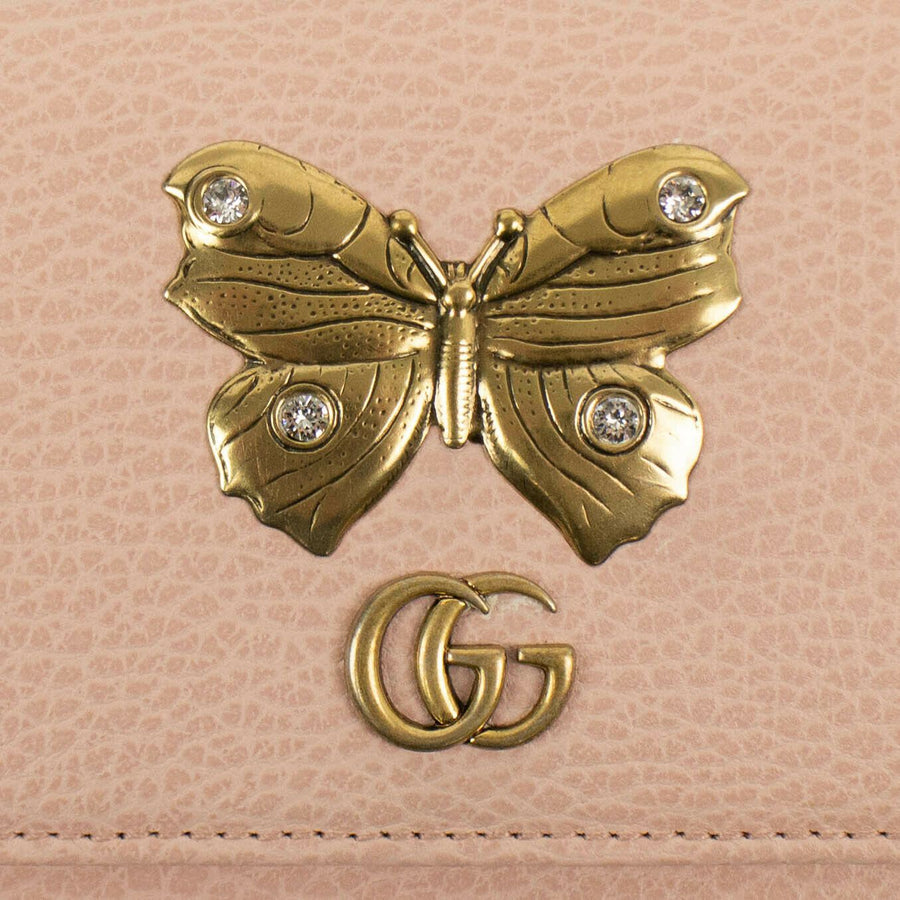 Gradient Leather Butterfly And  