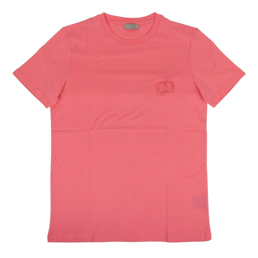 Cotton 'CD Icon' Logo Short Sleeve T-Shirt - Pink