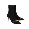 Zumi Mid-Heel Ankle Boots - Black