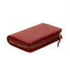 Leather Number Embossed Wallet - Red