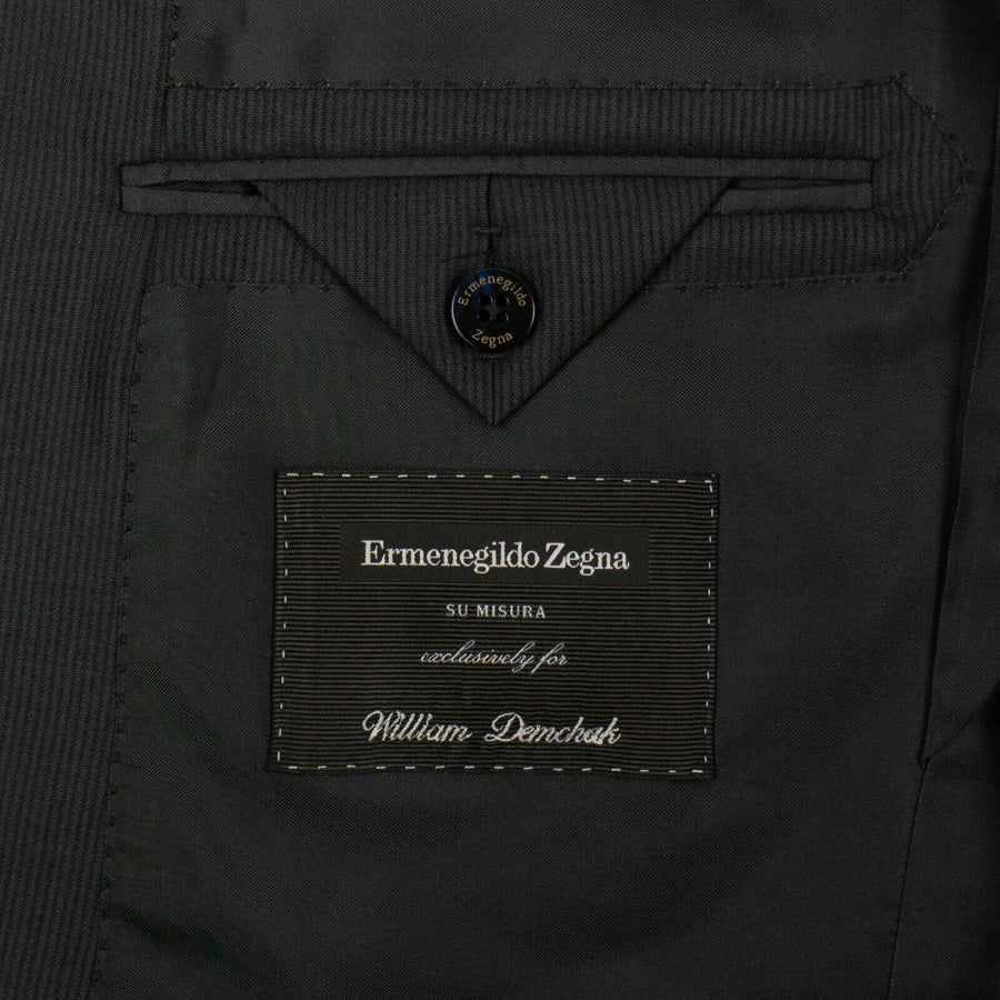 ERMENGILDO ZEGNA SU MISURA Wool Two Button Suit - Gray