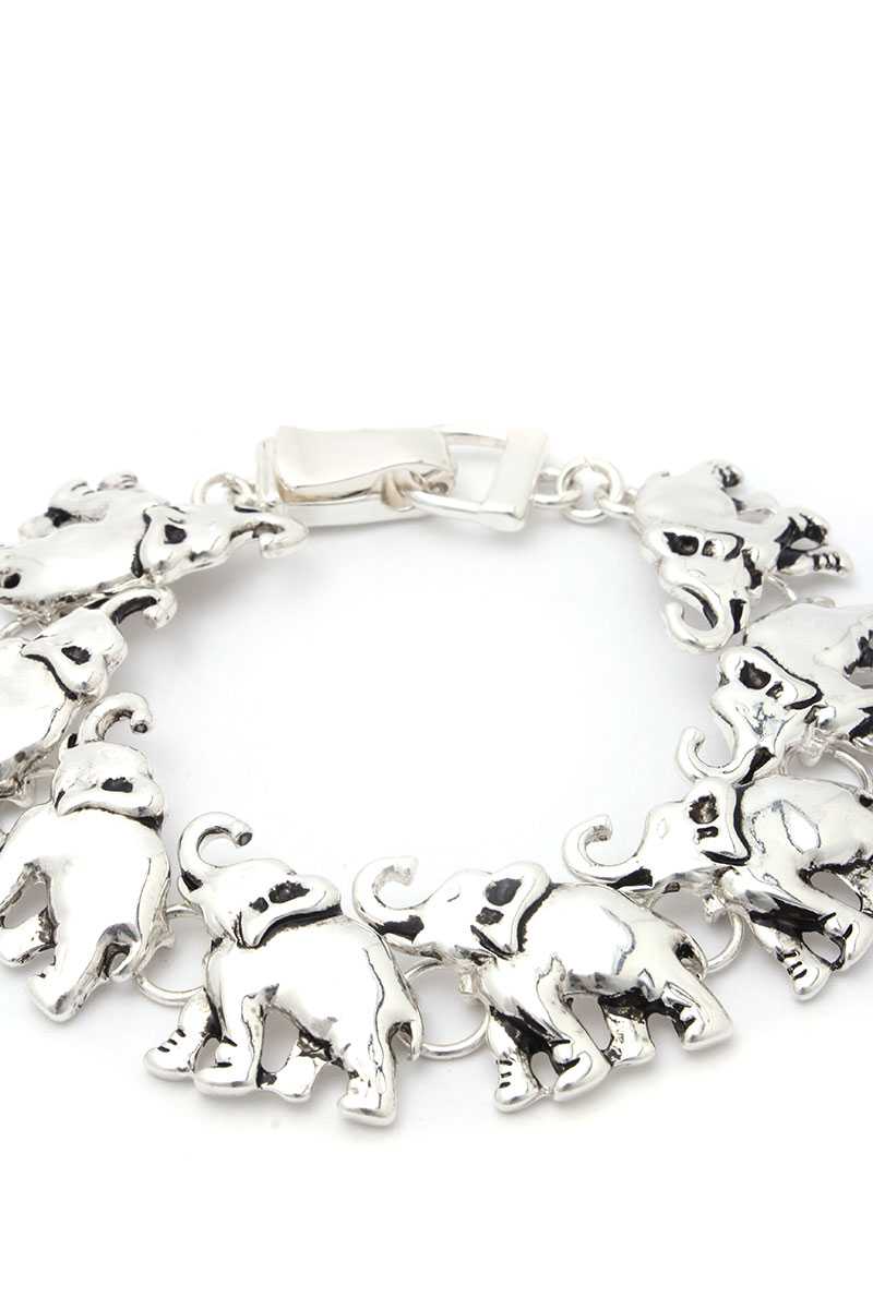 Elephant Metal Bracelet