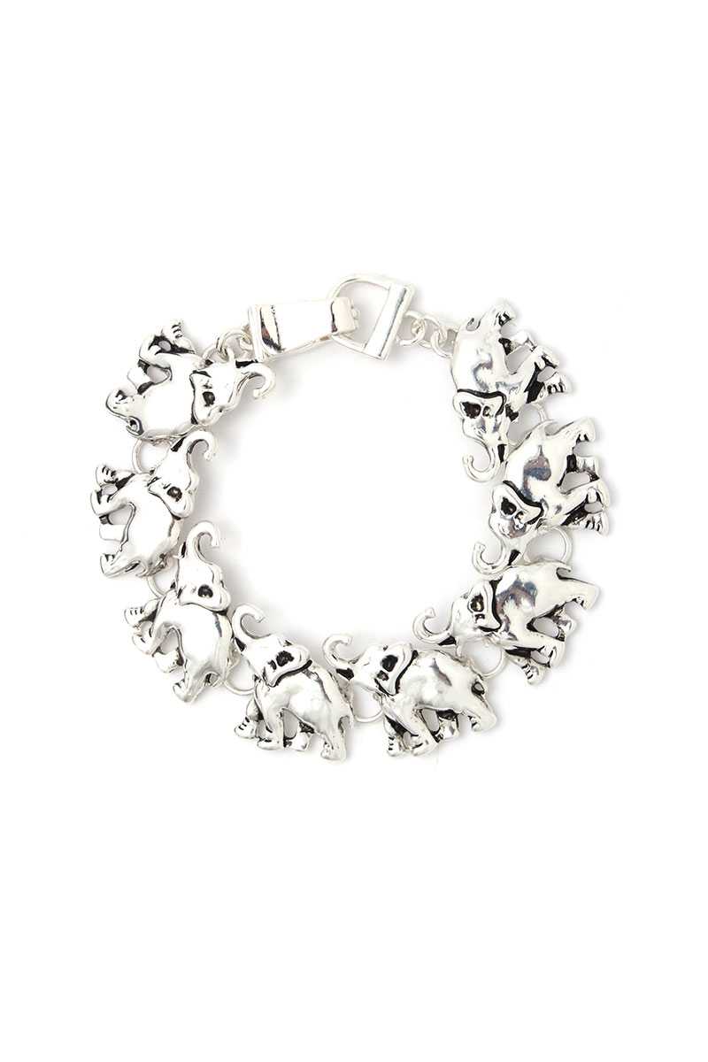 Elephant Metal Bracelet