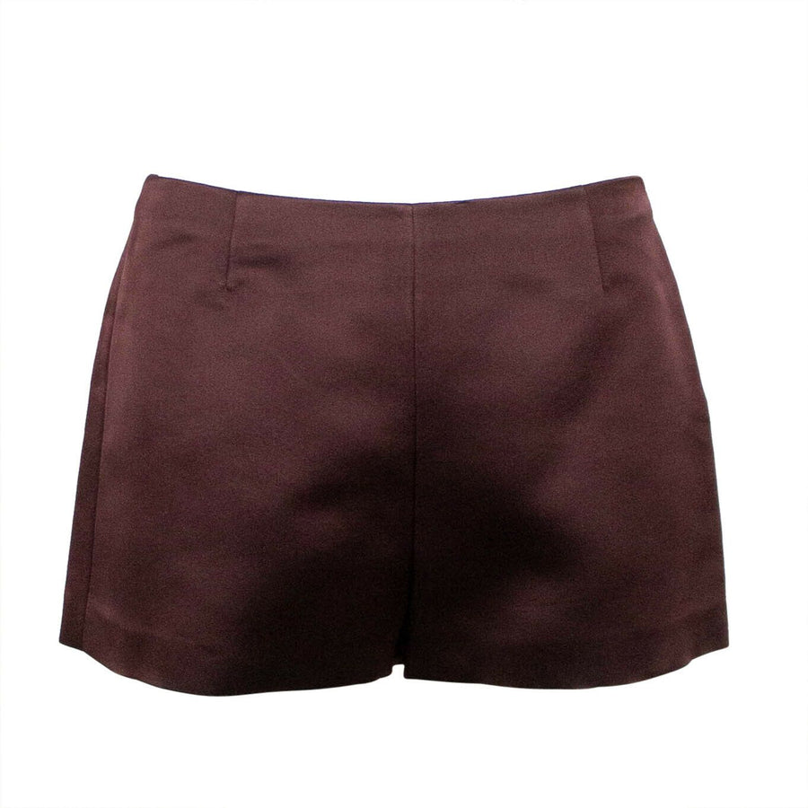 Silk Shorts - Burgundy