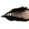 Ethinie Suede & Feather Ballet Flats - Black