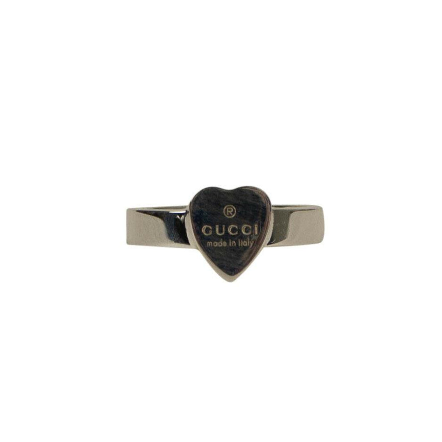 Heart Gucci Trademark Ring - Sterling Silver