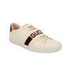 Logo Stripe Leather Ace Sneakers - White