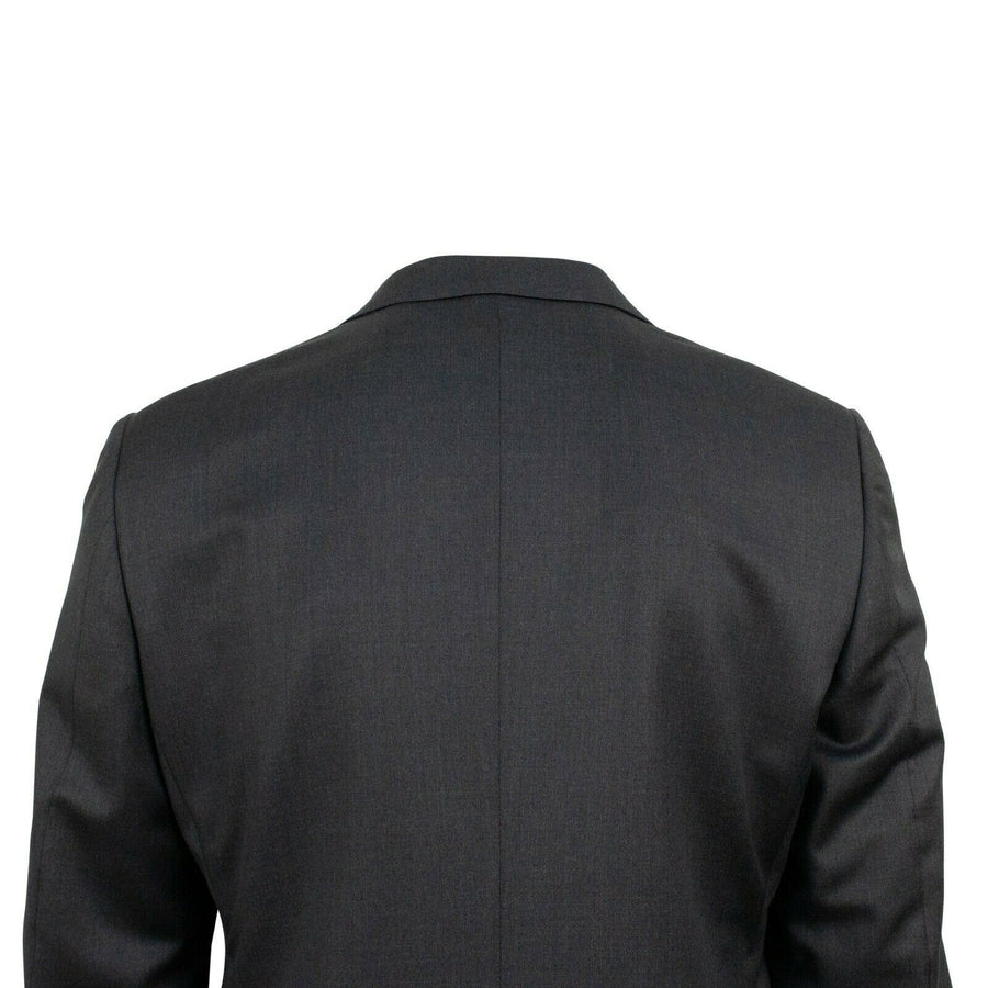 Wool Two Button Suit - Dark Gray