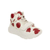 Regis Spot Print High-Top Sneakers - White