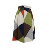 Wool Blend Color Block Skirt - Multi