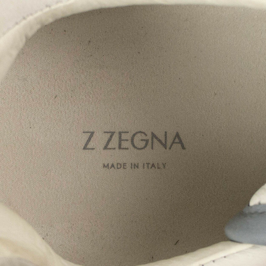 Z ZEGNA Suede Low Sneaker - White