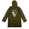 Cotton Lost Boys Face Long Parka - Olive Green