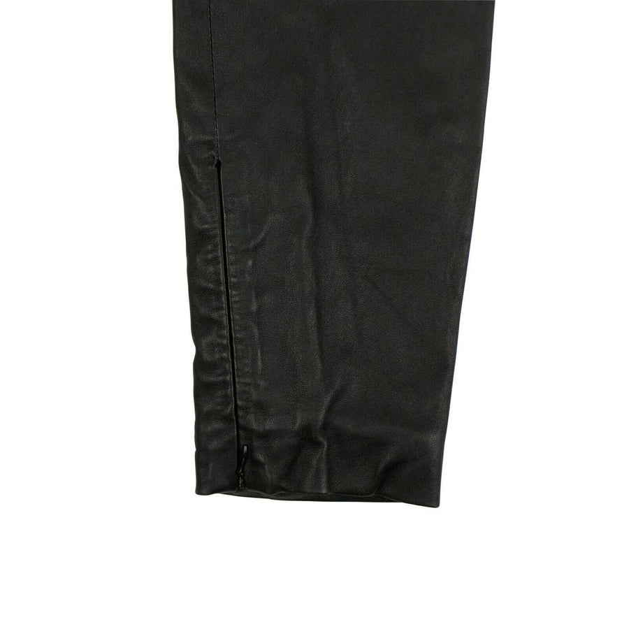 Leather Skinny Pants - Black