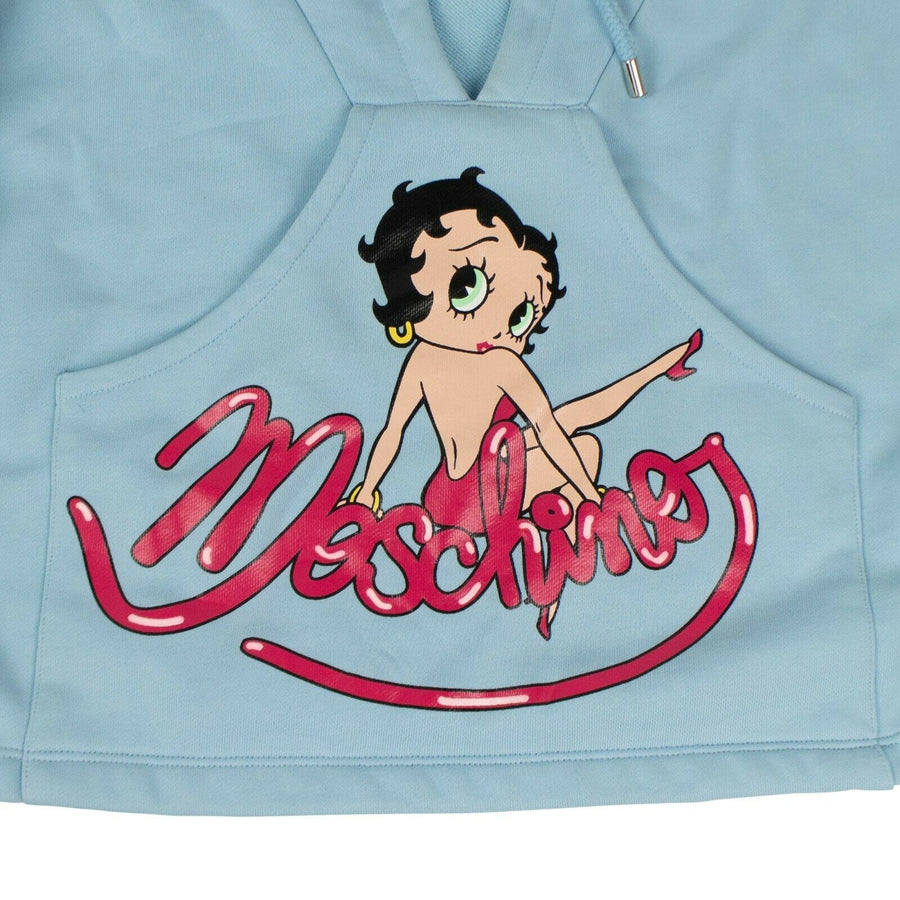 Cropped Betty Boop Sweatshirt - Blue