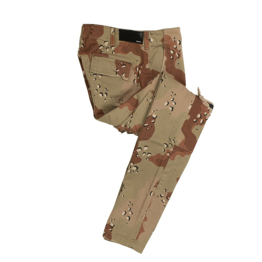 Classic Cargo Desert Camo Distressed Pants - Brown