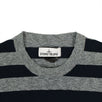 'Marina' Striped Crew Neck Sweater - Navy Blue