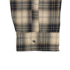 Laced Plaid Button Down Shirt - White/Blue