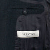 Herringbone 2 Button Wool Blend Suit - Navy Blue