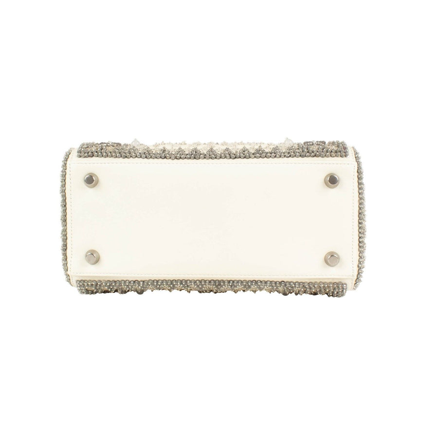 Beaded Lady Dior Hand Bag - Latte Beige