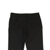 Wool Blend Pleated Front Pants - Black