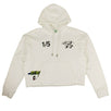 Graphic Printed Hooded Sweater - White