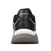 Squalo Mesh And Leather Sneakers - Black