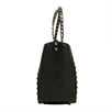 Rockstud Mini Vitello Leather Tote Shoulder Bag - Black