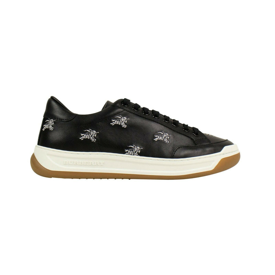 'Timsbury' Knight Embroidered Sneakers - Black