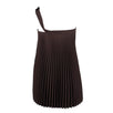 Pleated Convertible Top/Skirt - Maroon