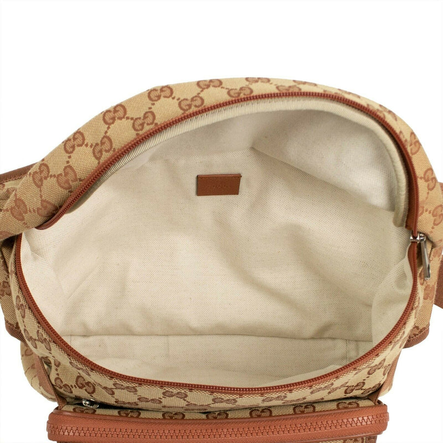 GG Canvas LA Angels Belt Bum Bag / Backpack - Brown