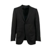 Wool Blend Two Button Suit - Black