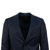 Wool Blend Two Button Suit - Navy Blue