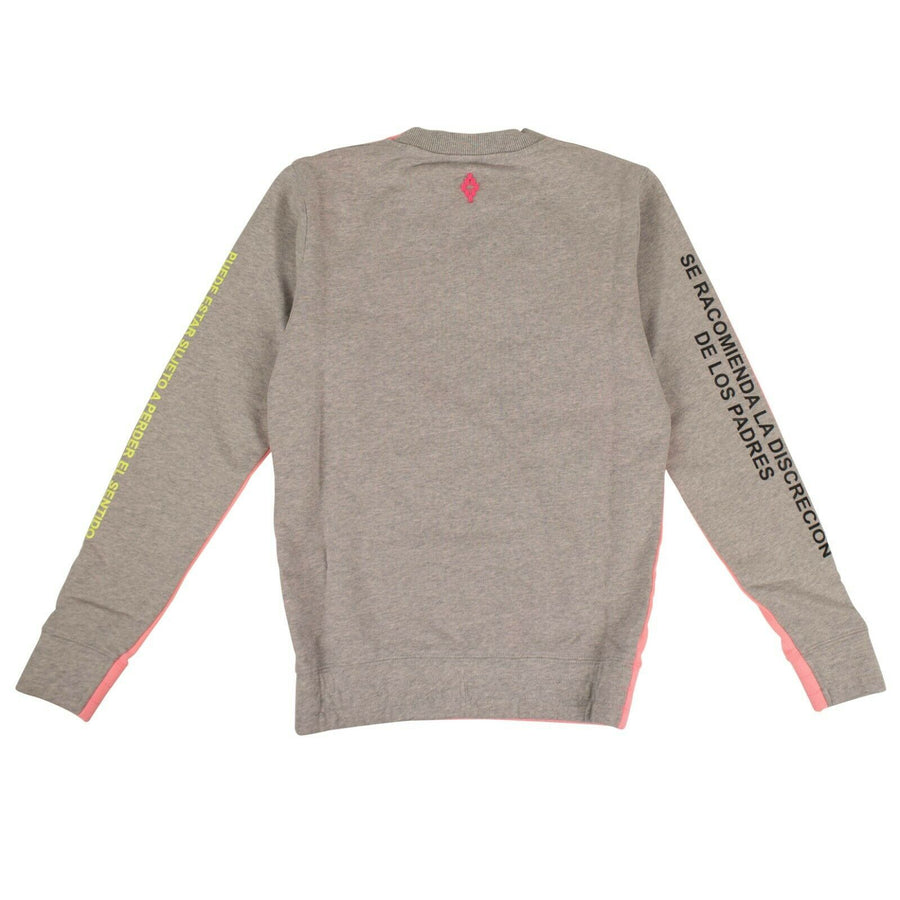 Cotton Sweatshirt - Pink And Gray