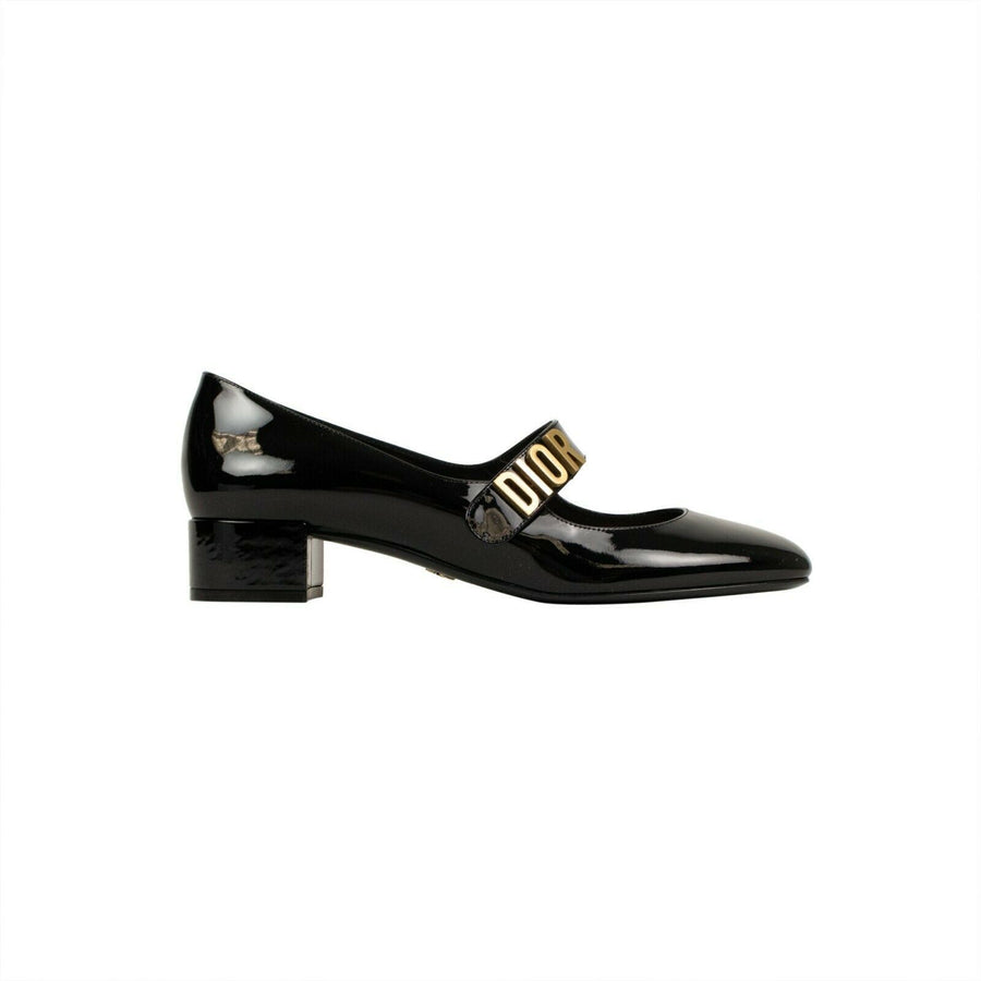 Patent Leather Baby D Ballet Pumps - Black