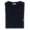 HOMME Bee V-Neck Cotton T-Shirt - Navy