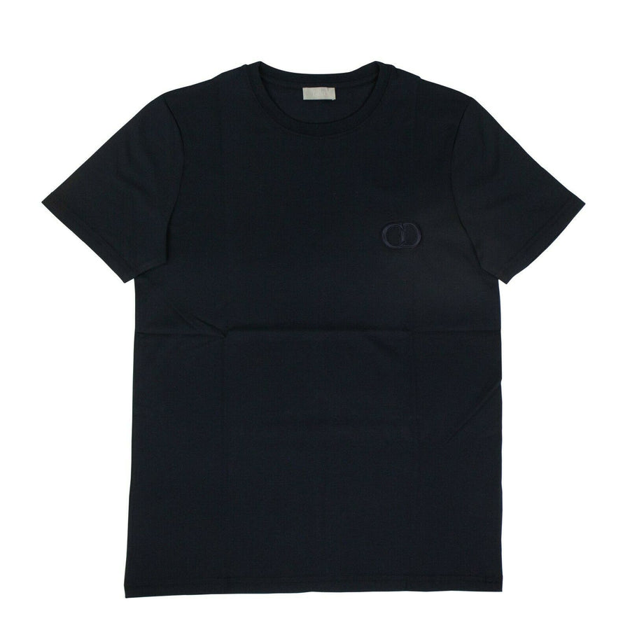 Cotton 'CD Icon' Short Sleeve T-Shirt - Navy