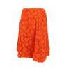 Floral Embroidered Skirt - Neon Orange