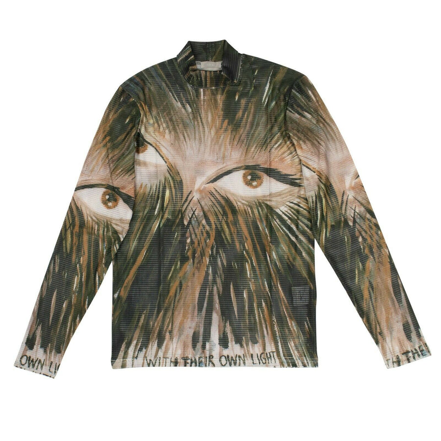 Raymond Pettibon X Dior Homme Mesh Long Sleeve Turtleneck - Multi