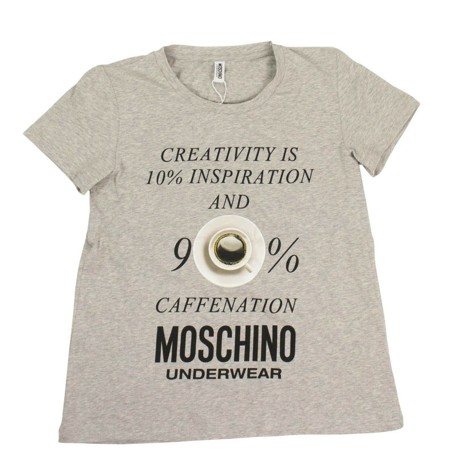 Coffee Letter Graphic Short Sleeve T-Shirt - Heather Gray