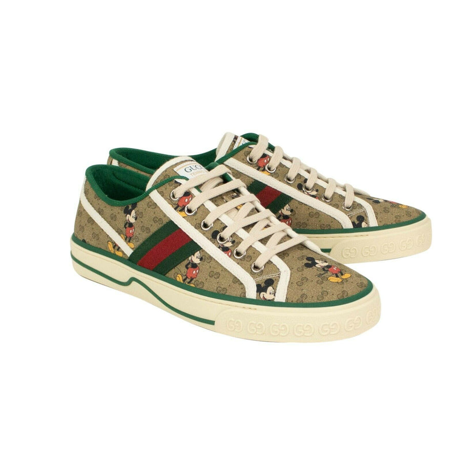 GUCCI X DISNEY 1977 GG Print Tennis Sneakers