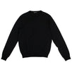 Wool Back BB Logo Crew Neck Sweater Top - Navy Blue